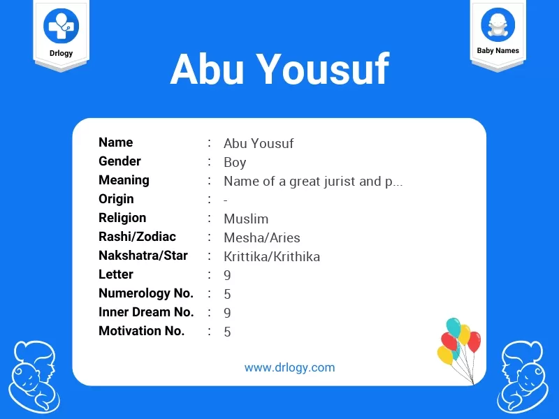 Abu Yousuf Name Meaning